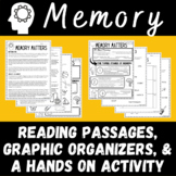 Understanding Memory Reading Passage Graphic Organizer and