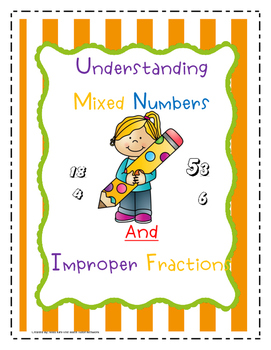 Preview of Understanding Mixed Numbers & Improper Fractions + 3 Practice Activities & Game