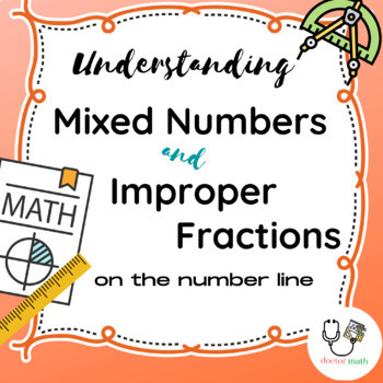 Preview of Understanding Mixed Numbers and Improper Fractions (using a number line)
