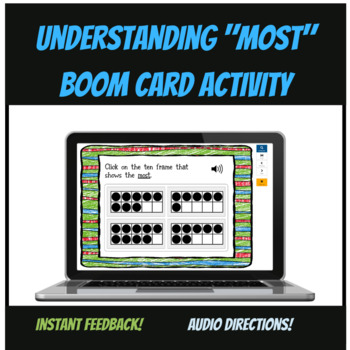 Preview of Understanding "More"- Boom Card Activity, NWEA Skill 121-130