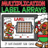 Labeling Multiplication Arrays Boom Cards