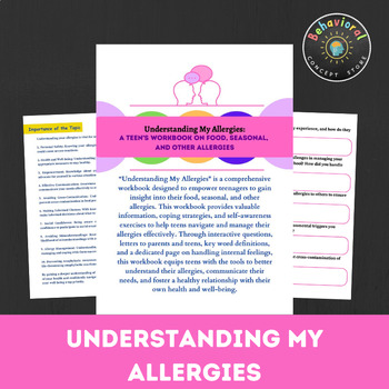 Preview of Understanding My Allergies: A Teen's Workbook