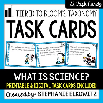 Preview of Understanding the Nature of Science Task Cards | Printable & Digital