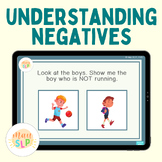Understanding Negatives / Negation in Sentences Boom Cards™