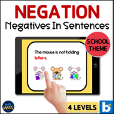 Negation Understanding Negatives in Sentences School Speec