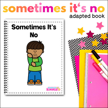 Preview of Accepting No Social Story for Special Education Not Getting My Way Adaptive Book