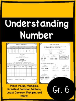 Preview of Understanding Numbers- Billions, GCF, LCM, Order of Operations & More! - Grade 6