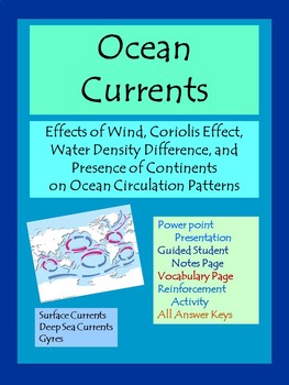 Understanding Ocean Currents by Vicki - The Science Lady | TpT