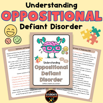Preview of Understanding Oppositional Defiant Disorder (Handouts)