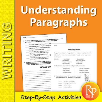 Preview of UNDERSTANDING & WRITING PARAGRAPHS- Step-by Step: Topic Sentences/Sequence Ideas
