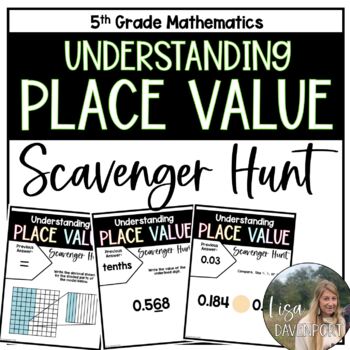 Preview of Understanding Place Value Scavenger Hunt for 5th Grade Math