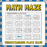 Understanding Place Value Math Maze   ( x10 and 1/10 of )