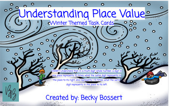 Preview of Understanding Place Value-Winter Themed