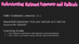 Understanding Rational Exponents and Radicals Lesson
