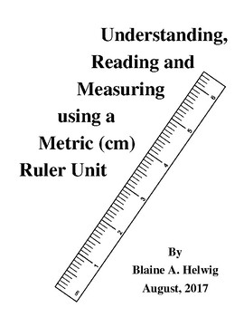 Preview of Understanding Reading, Measuring Using A Metric Ruler with Application - FREE