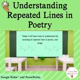 Understanding Repeated Lines in Poetry