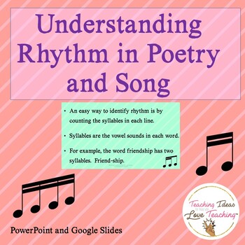 Preview of Understanding Rhythm in Poetry and Song