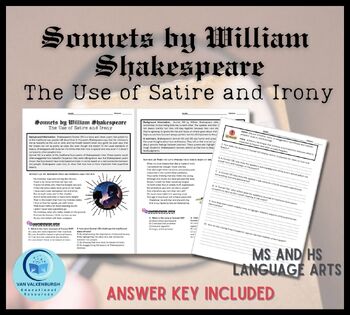 Preview of Understanding Satire and Irony in Shakespeare Sonnet's 130 and 138