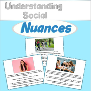 Preview of Understanding Social Nuances - Boom Cards
