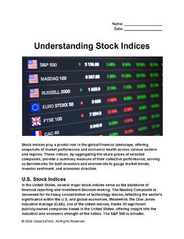 Preview of Understanding Stock Indices Worksheet