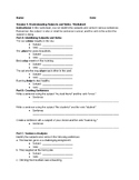 Understanding Subjects and Verbs Worksheet