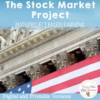 Preview of Stock Market Activity | Distance Learning | Project Based Learning Math