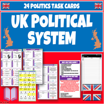 Preview of Understanding The UK's Political System Task Cards