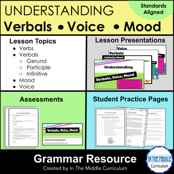 Preview of Understanding Verbals, Voice and Mood Grammar Unit