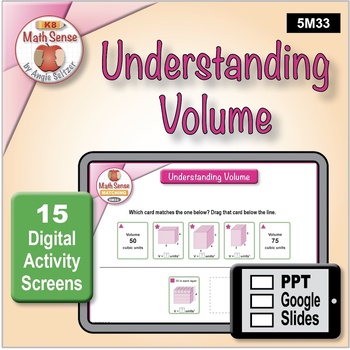 Preview of Understanding Volume DIGITAL MATCHING ACTIVITY: 15 PPT / Google Slides 5M33