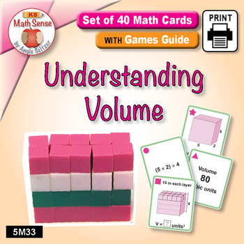 Preview of Understanding Volume: Math Card Games & Matching Activities 5M33 | Measurement