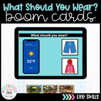 Preview of Understanding Weather and Temperature | BOOM™ Cards | Special Education