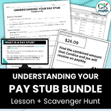 Understanding Your Pay Stub Bundle - Paycheck Lesson, Prac