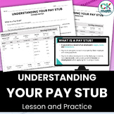 Understanding Your Pay Stub Lesson - Paychecks, Deductions