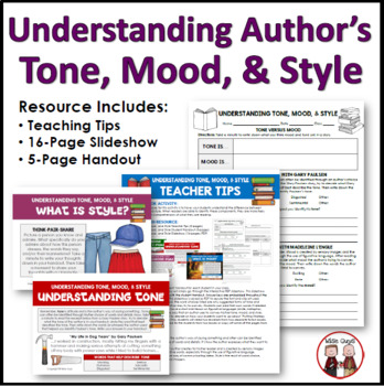 Preview of Authors Mood Tone and Style