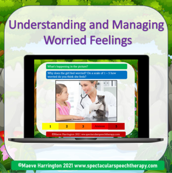 Preview of Understanding and Managing Worried Feelings: A Teletherapy Resource