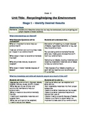 Understanding by Design Recycling Unit Plan