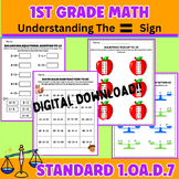 Understanding the Equal Sign. First Grade 1.OA.d.7