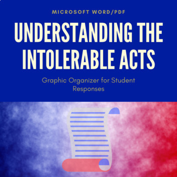 Preview of Understanding the Intolerable Acts