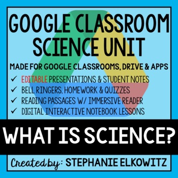 Preview of Understanding the Nature of Science Google Classroom Lesson Bundle