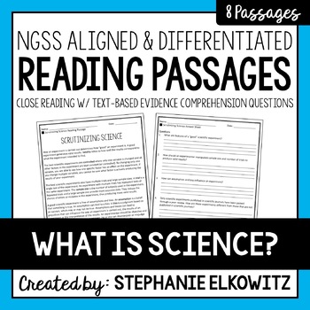 Preview of Understanding the Nature of Science Reading Passages | Printable & Digital