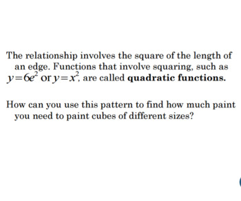 Understanding the Parts of a Quadratic Function Lesson Plan A.SSE.A.1a
