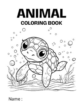 Preview of Underwater Wonders: Ocean-Themed Coloring Book to Enhance Fine Motor Skills