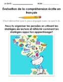 Une évaluation de la compréhension écrite avec l'article, 