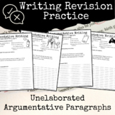 Unelaborated Paragraphs Editing and Revision Practice for 
