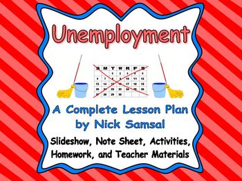 Preview of Unemployment - Lesson Plan and Activities