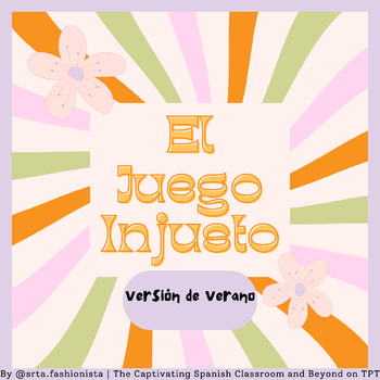 Preview of Unfair Game: El Juego Injusto, Versión Verano  (Spanish w/English directions)