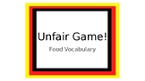 Unfair Game! Food Vocabulary - English to German