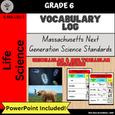Unicellular and Multicellular Vocabulary Log & PPT (Differ