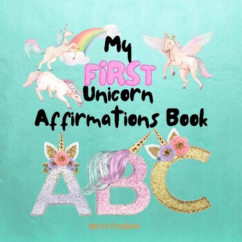 Preview of Unicorn Alphabet Positive Affirmation Book