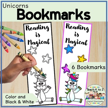 unicorn bookmark teaching resources teachers pay teachers